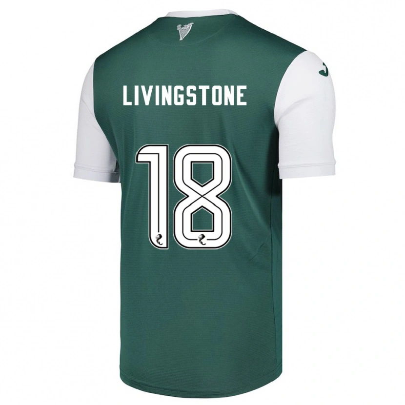 Danxen Barn Rosie Livingstone #18 Grön Vit Hemmatröja Matchtröjor 2025/26 Tröjor T-Tröja