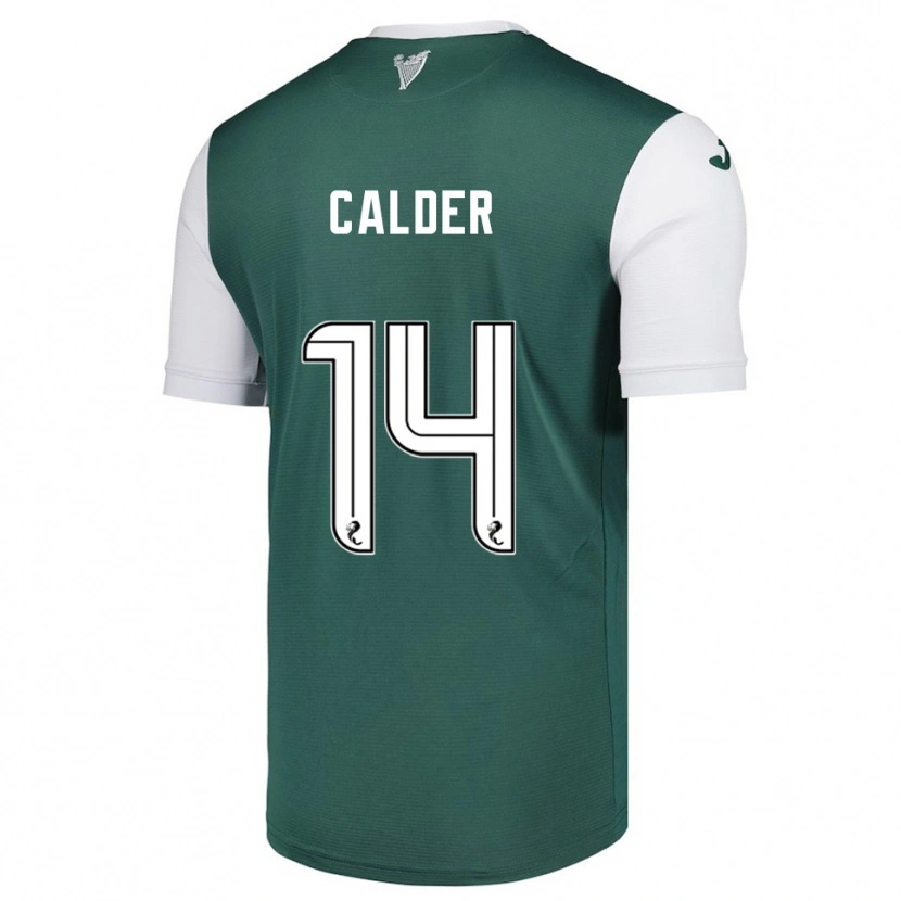 Danxen Barn Owen Calder #14 Grön Vit Hemmatröja Matchtröjor 2025/26 Tröjor T-Tröja