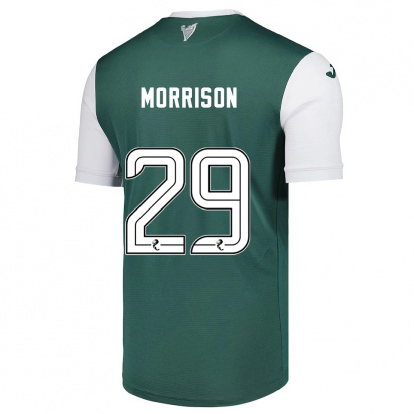Danxen Barn Kirsty Morrison #29 Grön Vit Hemmatröja Matchtröjor 2025/26 Tröjor T-Tröja