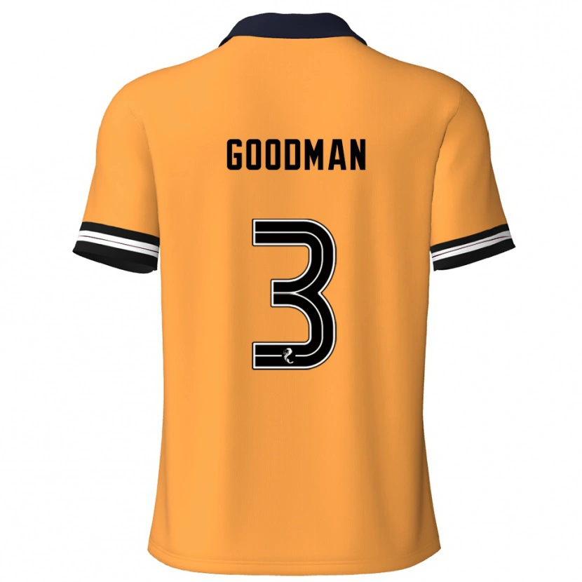 Danxen Barn Mya Goodman #3 Gul Svart Hemmatröja Matchtröjor 2025/26 Tröjor T-Tröja
