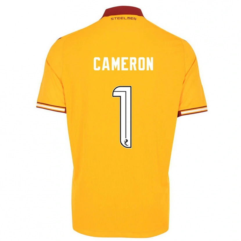 Danxen Barn Rebecca Cameron #1 Gul Vinröd Hemmatröja Matchtröjor 2025/26 Tröjor T-Tröja