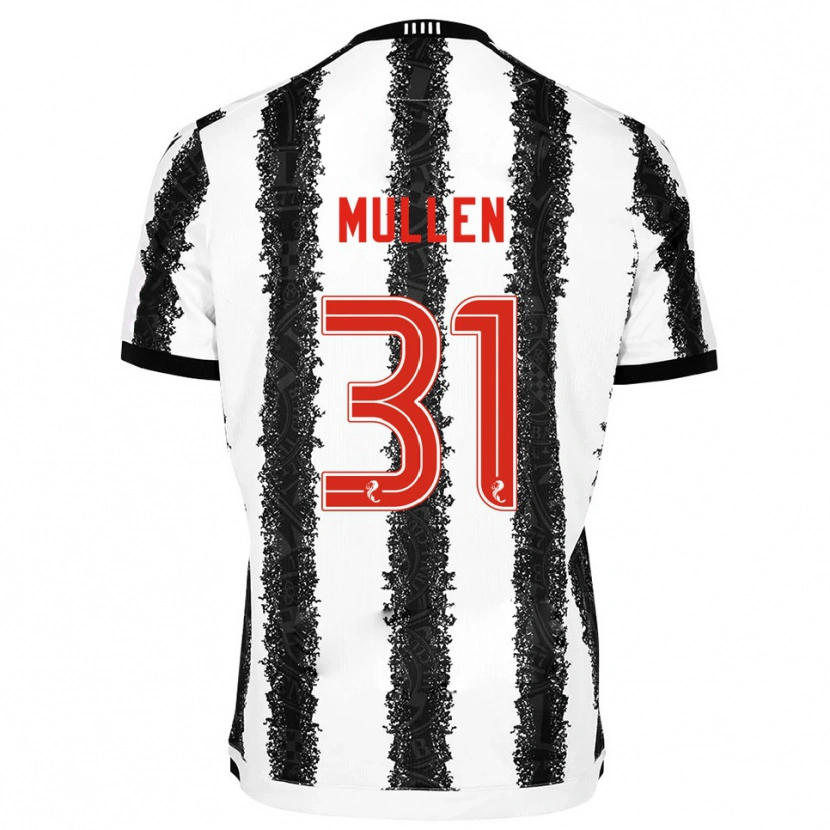 Danxen Barn Ryan Mullen #31 Vit Svart Hemmatröja Matchtröjor 2025/26 Tröjor T-Tröja
