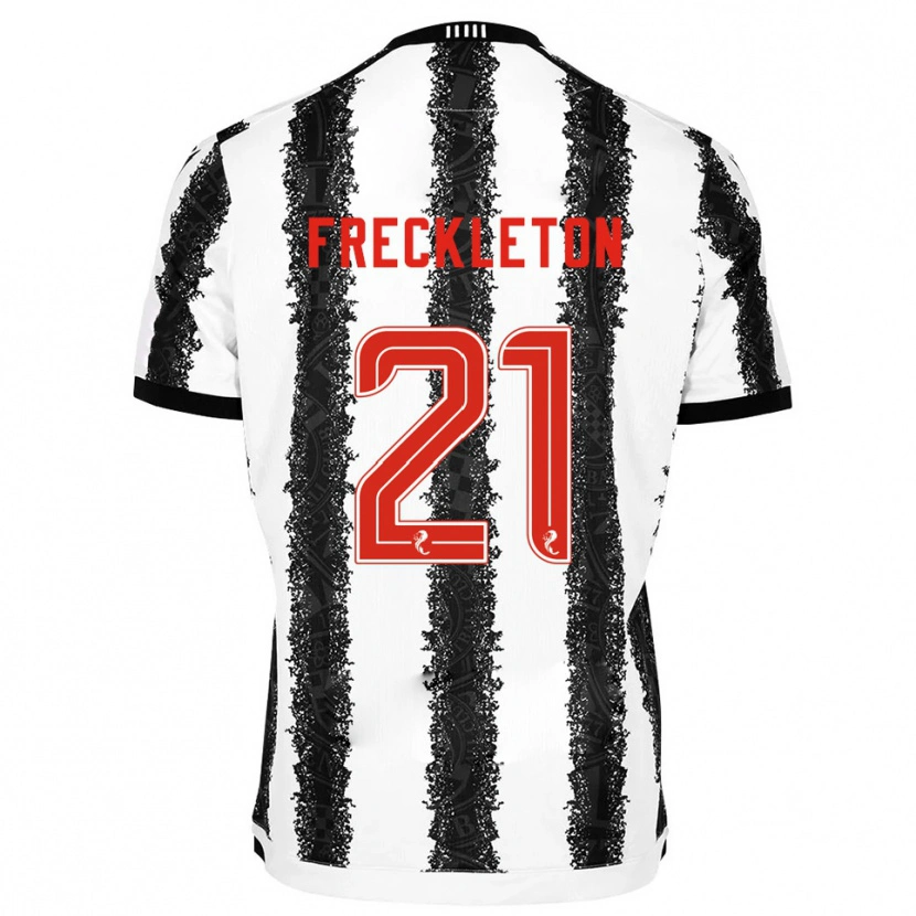 Danxen Barn Miguel Freckleton #21 Vit Svart Hemmatröja Matchtröjor 2025/26 Tröjor T-Tröja
