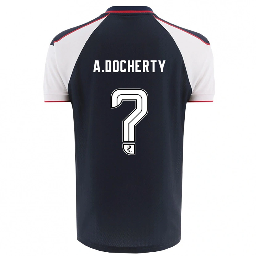 Danxen Barn Aimie Docherty #0 Marin Vit Hemmatröja Matchtröjor 2025/26 Tröjor T-Tröja