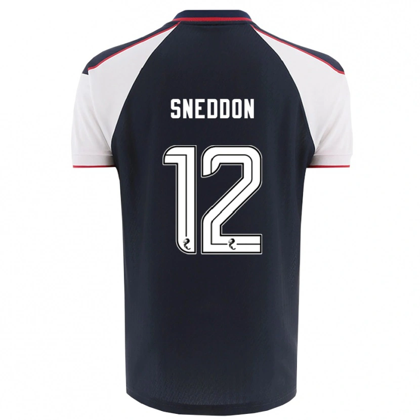 Danxen Barn Jamie Sneddon #12 Marin Vit Hemmatröja Matchtröjor 2025/26 Tröjor T-Tröja