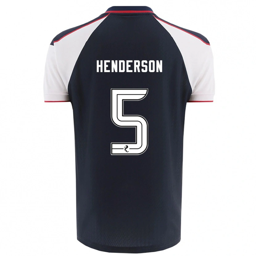 Danxen Barn Liam Henderson #5 Marin Vit Hemmatröja Matchtröjor 2025/26 Tröjor T-Tröja