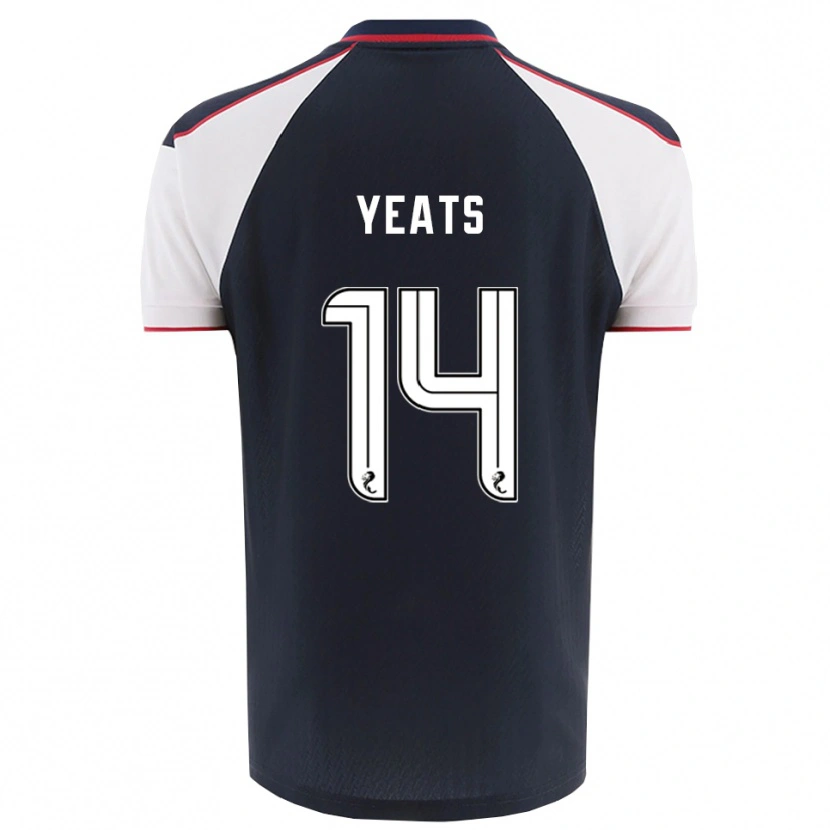 Danxen Barn Finn Yeats #14 Marin Vit Hemmatröja Matchtröjor 2025/26 Tröjor T-Tröja