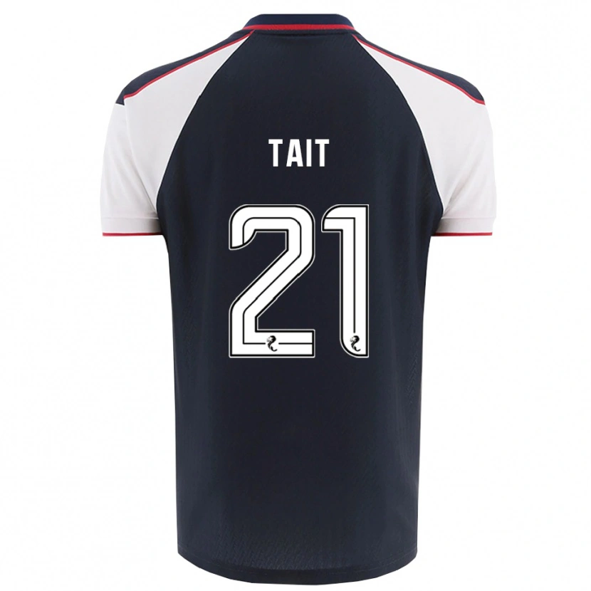 Danxen Barn Dylan Tait #21 Marin Vit Hemmatröja Matchtröjor 2025/26 Tröjor T-Tröja