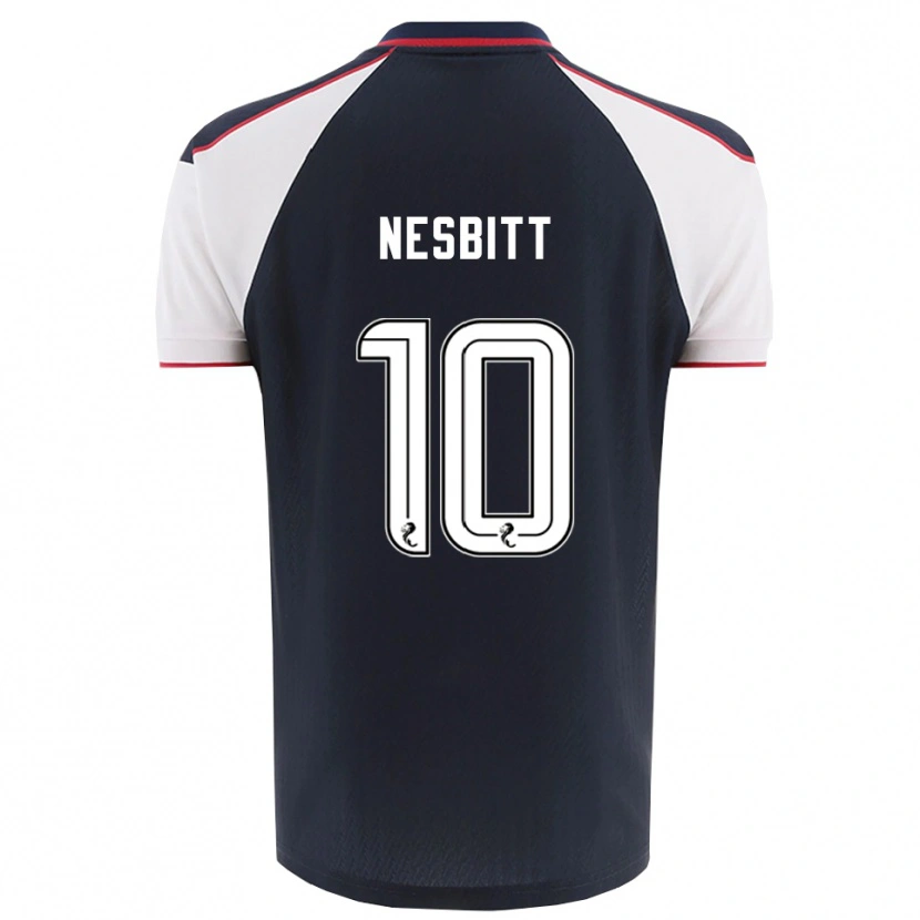 Danxen Barn Aidan Nesbitt #10 Marin Vit Hemmatröja Matchtröjor 2025/26 Tröjor T-Tröja