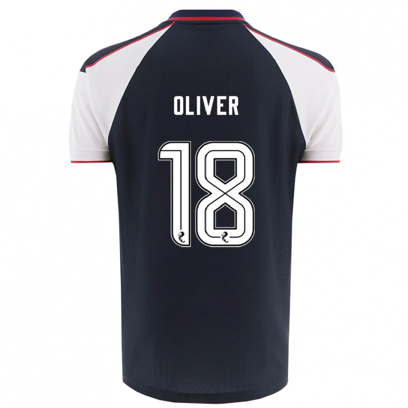 Danxen Barn Gary Oliver #18 Marin Vit Hemmatröja Matchtröjor 2025/26 Tröjor T-Tröja