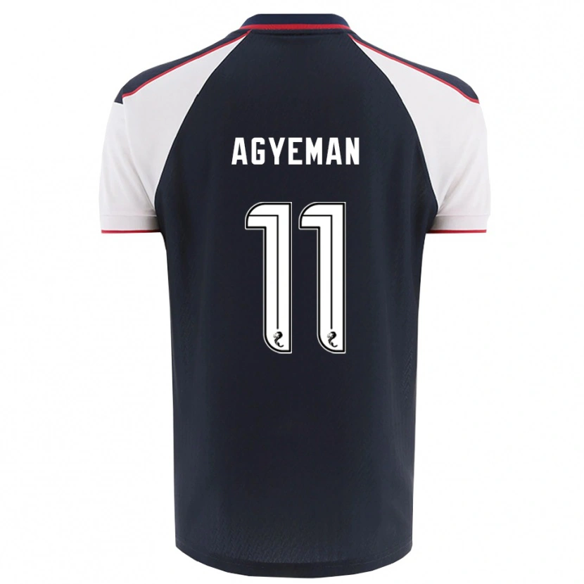 Danxen Barn Alfie Agyeman #11 Marin Vit Hemmatröja Matchtröjor 2025/26 Tröjor T-Tröja