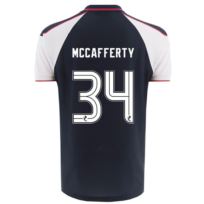 Danxen Barn Flynn Mccafferty #34 Marin Vit Hemmatröja Matchtröjor 2025/26 Tröjor T-Tröja