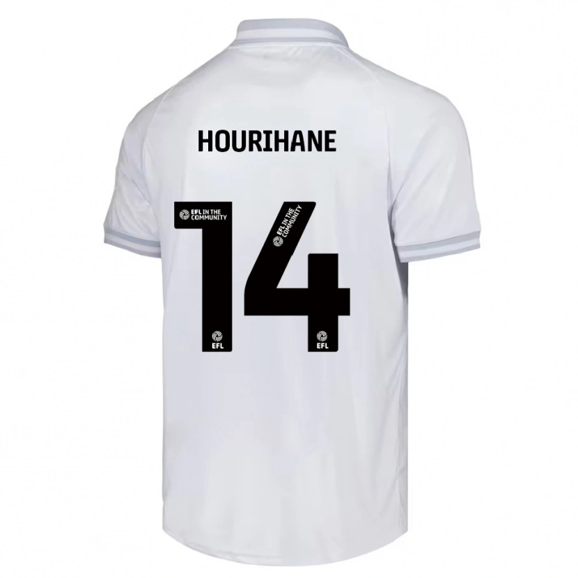 Danxen Barn Conor Hourihane #14 Vit Grå Svart Bortatröja Matchtröjor 2025/26 Tröjor T-Tröja