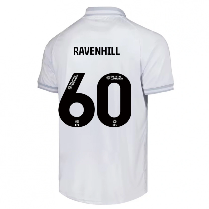 Danxen Barn Rogan Ravenhill #60 Vit Grå Svart Bortatröja Matchtröjor 2025/26 Tröjor T-Tröja