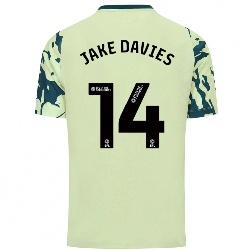 Danxen Barn Jake Davies #14 Mörkgrön Bortatröja Matchtröjor 2025/26 Tröjor T-Tröja