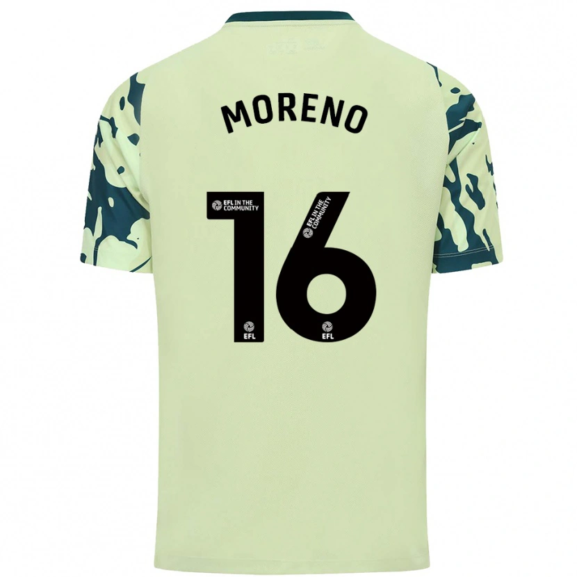 Danxen Barn Paul Moreno #16 Mörkgrön Bortatröja Matchtröjor 2025/26 Tröjor T-Tröja