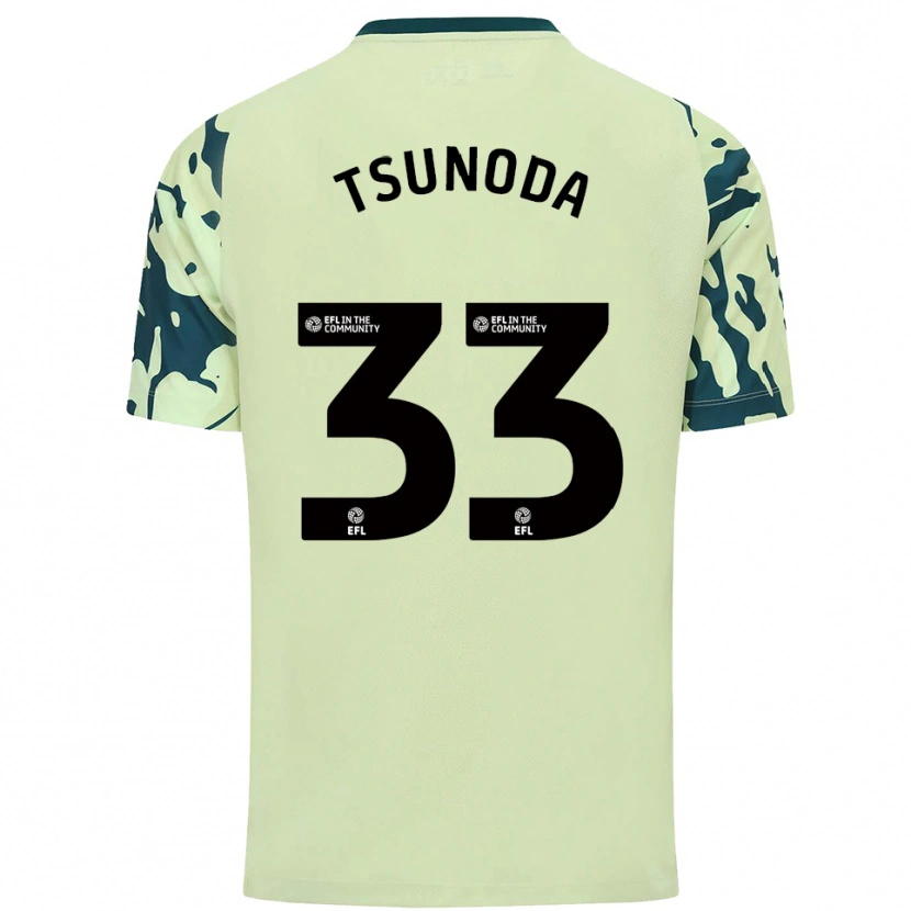 Danxen Barn Ryotaro Tsunoda #33 Mörkgrön Bortatröja Matchtröjor 2025/26 Tröjor T-Tröja