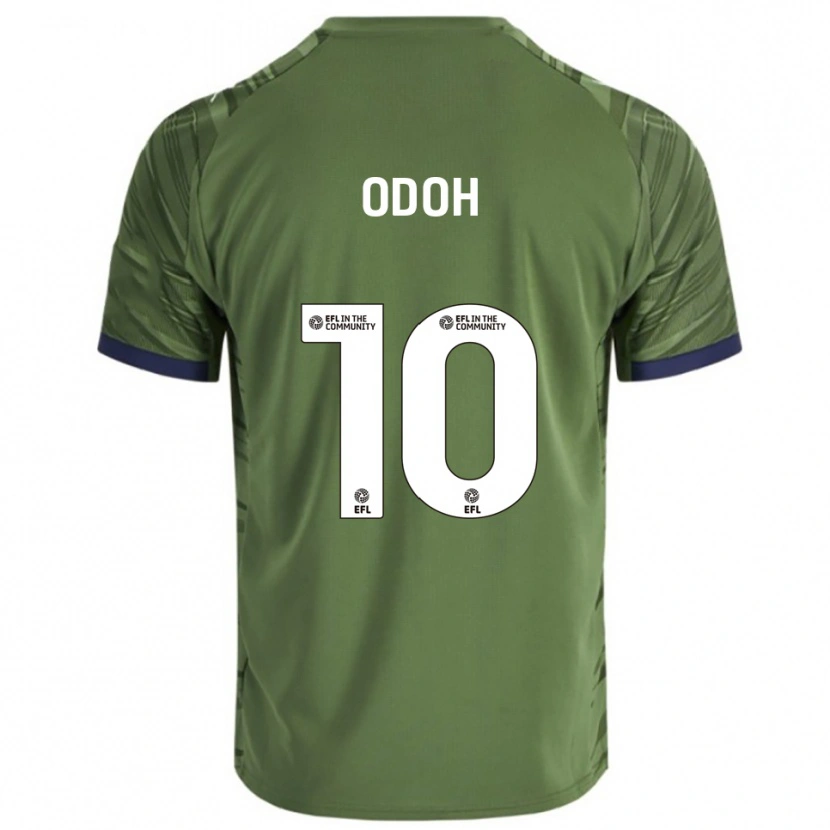 Danxen Barn Abraham Odoh #10 Grön Vit Bortatröja Matchtröjor 2025/26 Tröjor T-Tröja