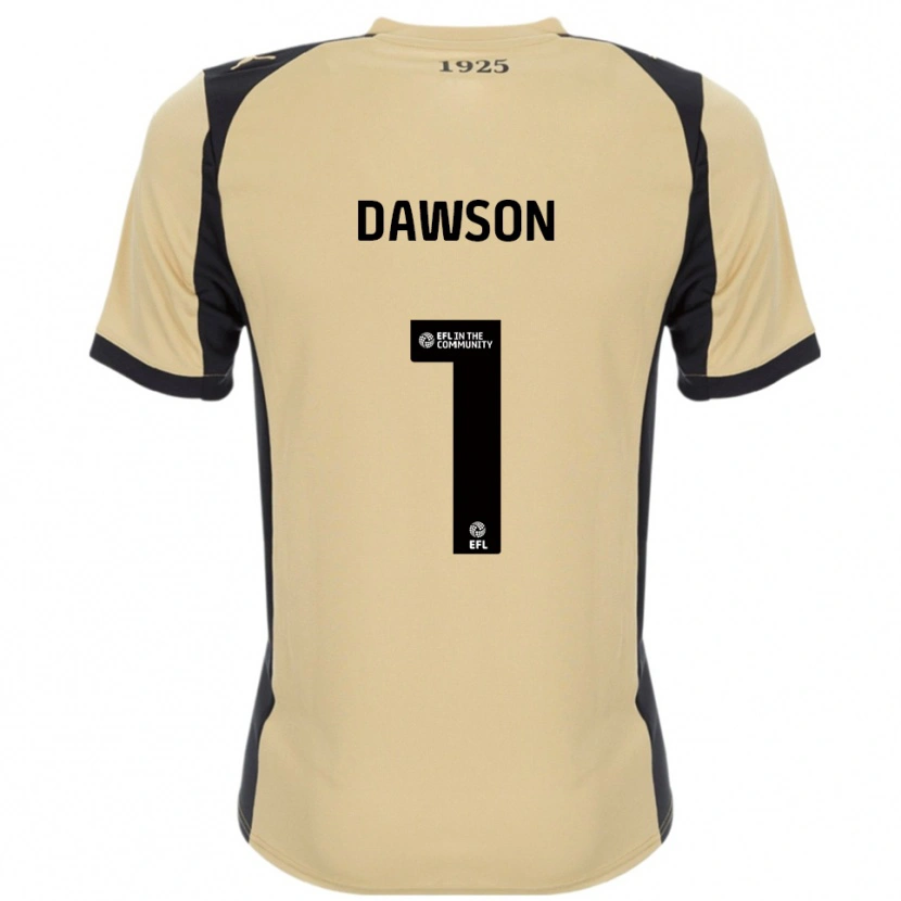 Danxen Barn Cameron Dawson #1 Guld Svart Bortatröja Matchtröjor 2025/26 Tröjor T-Tröja