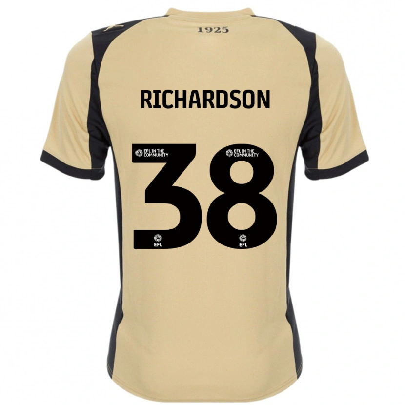 Danxen Barn Kane Richardson #38 Guld Svart Bortatröja Matchtröjor 2025/26 Tröjor T-Tröja