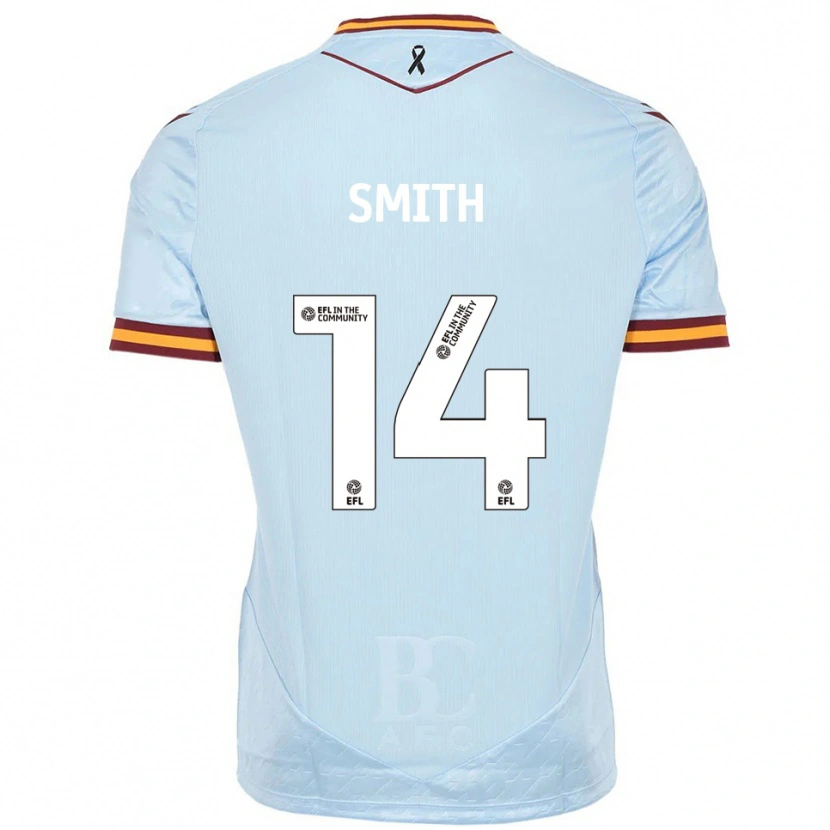 Danxen Barn Tyler Smith #14 Himmelsblå Bortatröja Matchtröjor 2025/26 Tröjor T-Tröja