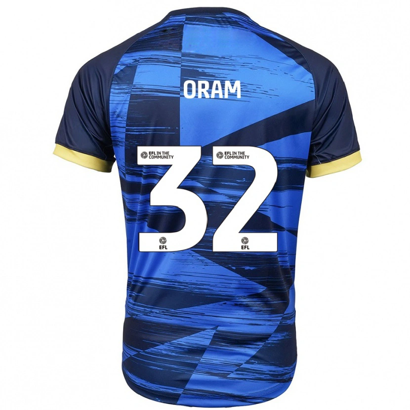 Danxen Barn Jake Oram #32 Blå Marin Bortatröja Matchtröjor 2025/26 Tröjor T-Tröja