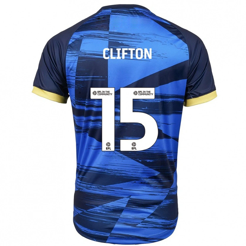 Danxen Barn Harry Clifton #15 Blå Marin Bortatröja Matchtröjor 2025/26 Tröjor T-Tröja