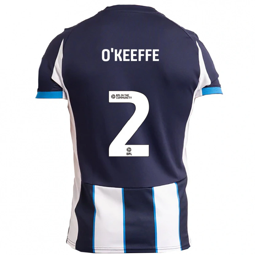 Danxen Barn Corey O'keeffe #2 Vit Marin Bortatröja Matchtröjor 2025/26 Tröjor T-Tröja