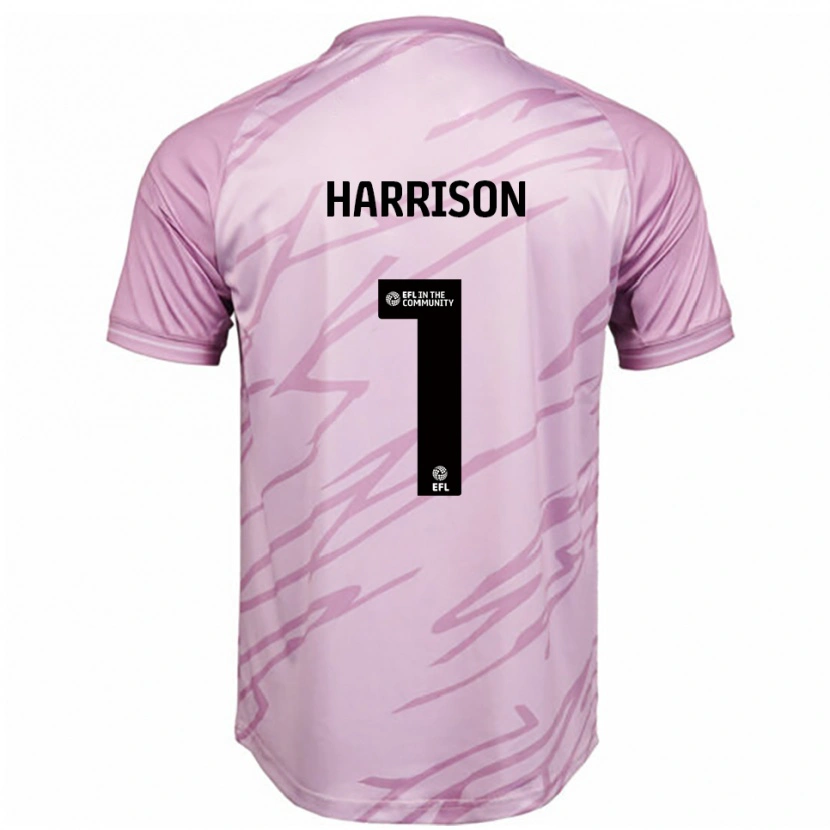 Danxen Barn Elyh Harrison #1 Rosa Svart Bortatröja Matchtröjor 2025/26 Tröjor T-Tröja