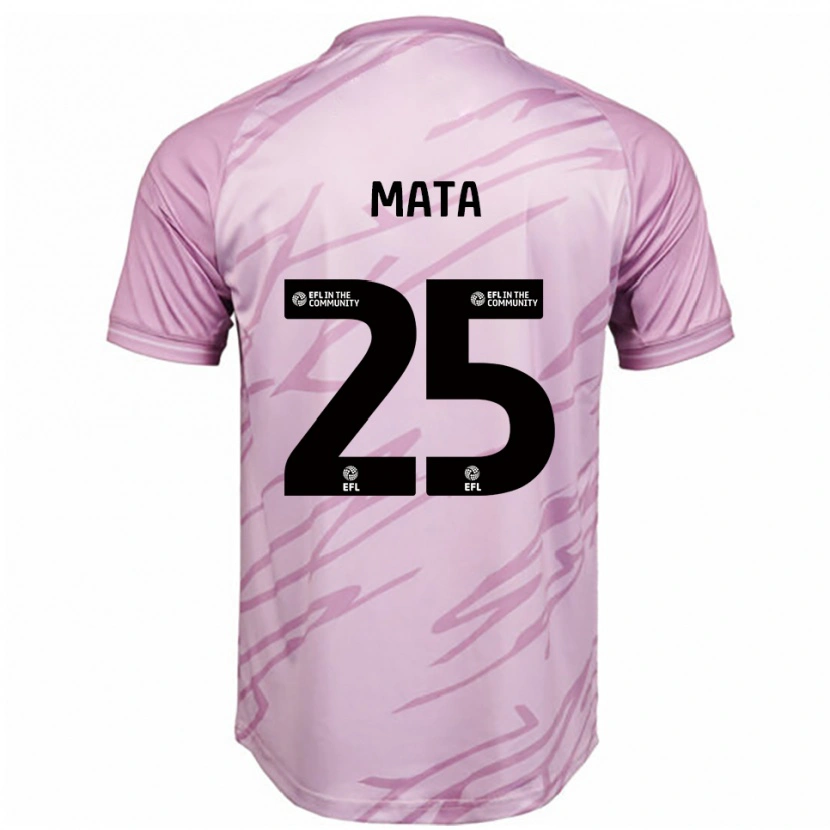Danxen Barn Max Mata #25 Rosa Svart Bortatröja Matchtröjor 2025/26 Tröjor T-Tröja