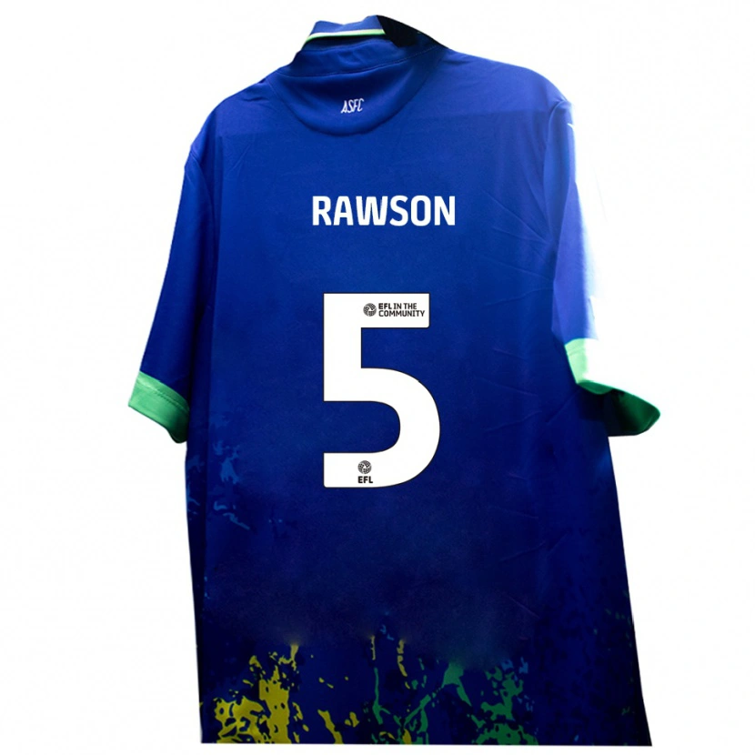 Danxen Barn Farrend Rawson #5 Blått Gult Bortatröja Matchtröjor 2025/26 Tröjor T-Tröja