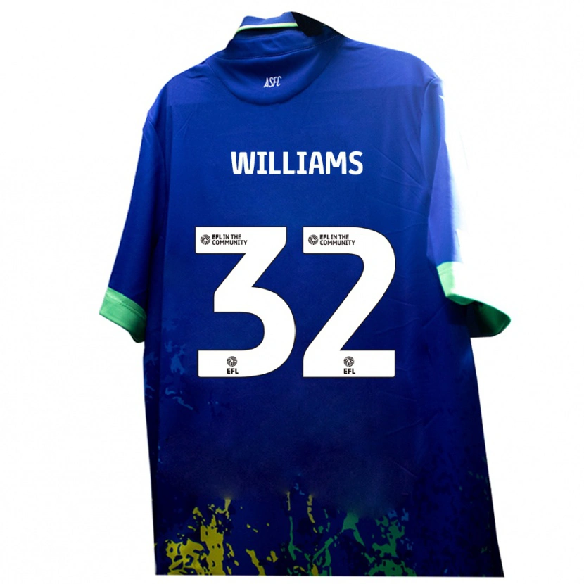 Danxen Barn Lennox Williams #32 Blått Gult Bortatröja Matchtröjor 2025/26 Tröjor T-Tröja