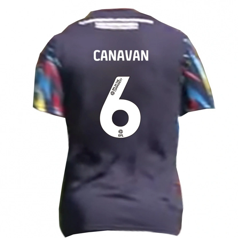 Danxen Barn Niall Canavan #6 Marin Gul Röd Bortatröja Matchtröjor 2025/26 Tröjor T-Tröja