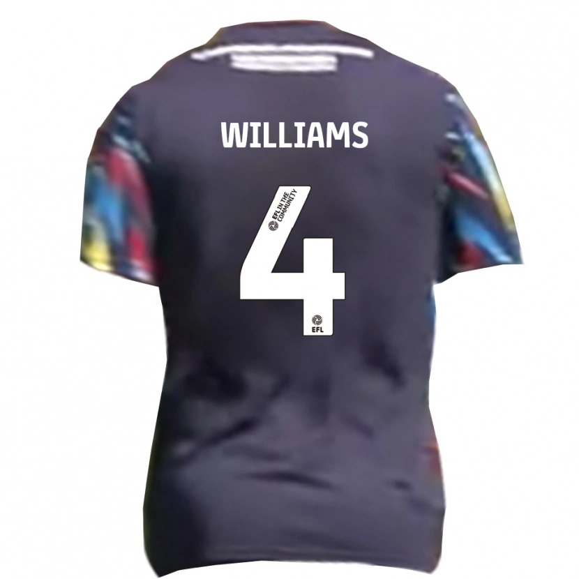Danxen Barn Mj Williams #4 Marin Gul Röd Bortatröja Matchtröjor 2025/26 Tröjor T-Tröja