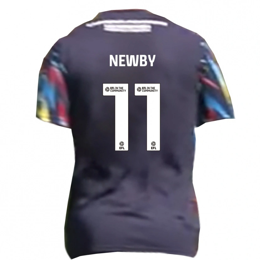 Danxen Barn Elliot Newby #11 Marin Gul Röd Bortatröja Matchtröjor 2025/26 Tröjor T-Tröja