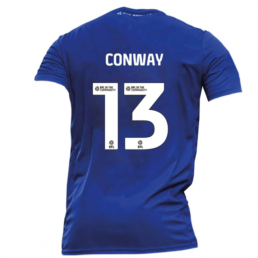 Danxen Barn Monty Conway #13 Blå Vit Bortatröja Matchtröjor 2025/26 Tröjor T-Tröja
