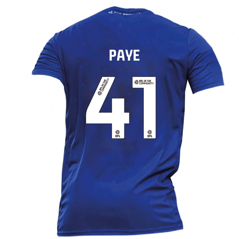 Danxen Barn Charlie Paye #41 Blå Vit Bortatröja Matchtröjor 2025/26 Tröjor T-Tröja