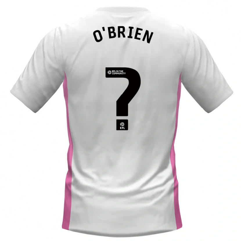 Danxen Barn Steph O'brien #0 Vit Röd Bortatröja Matchtröjor 2025/26 Tröjor T-Tröja