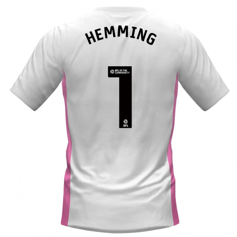Danxen Barn Zach Hemming #1 Vit Röd Bortatröja Matchtröjor 2025/26 Tröjor T-Tröja