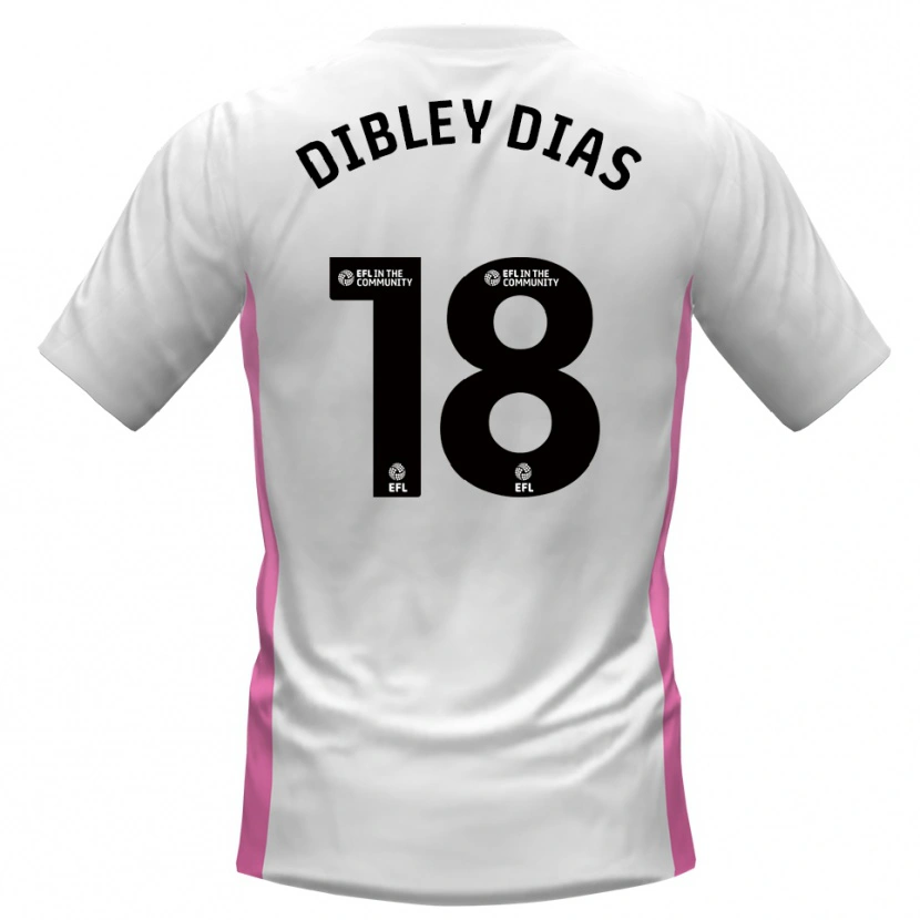 Danxen Barn Matt Dibley-Dias #18 Vit Röd Bortatröja Matchtröjor 2025/26 Tröjor T-Tröja
