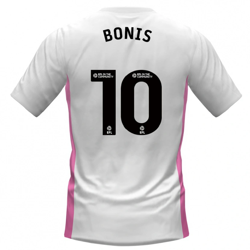 Danxen Barn Lee Bonis #10 Vit Röd Bortatröja Matchtröjor 2025/26 Tröjor T-Tröja