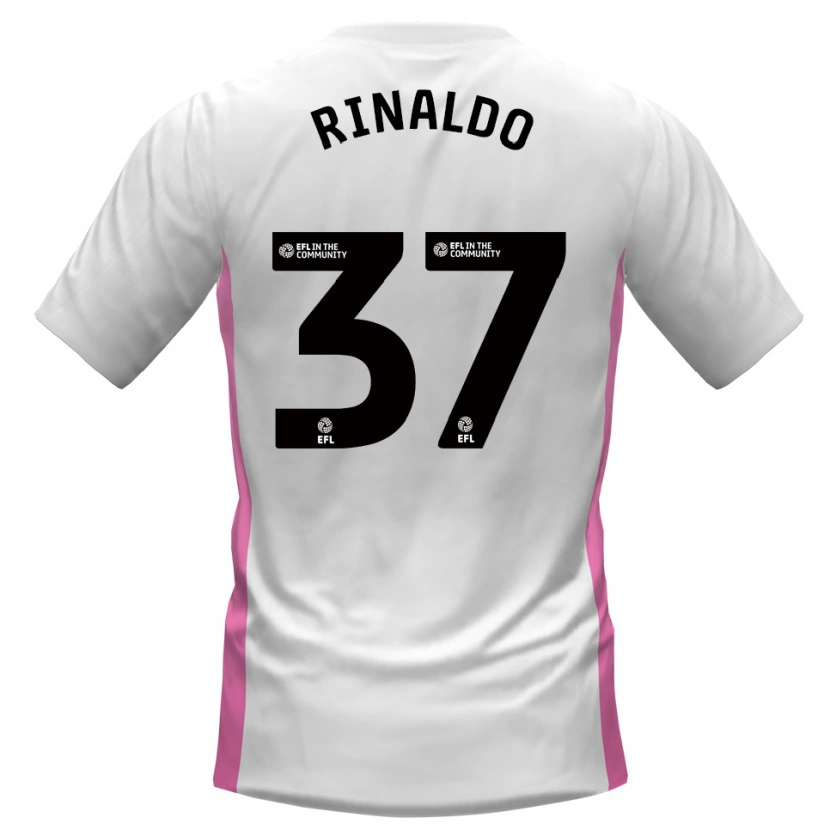 Danxen Barn Ashton Rinaldo #37 Vit Röd Bortatröja Matchtröjor 2025/26 Tröjor T-Tröja