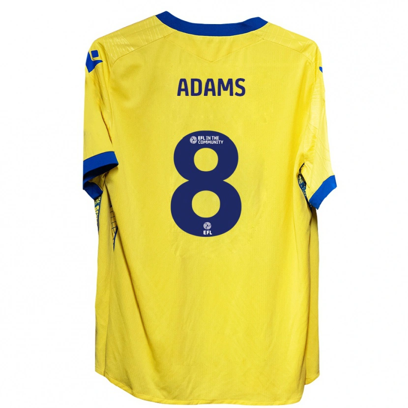 Danxen Barn Thalia Adams #8 Gul Blå Bortatröja Matchtröjor 2025/26 Tröjor T-Tröja