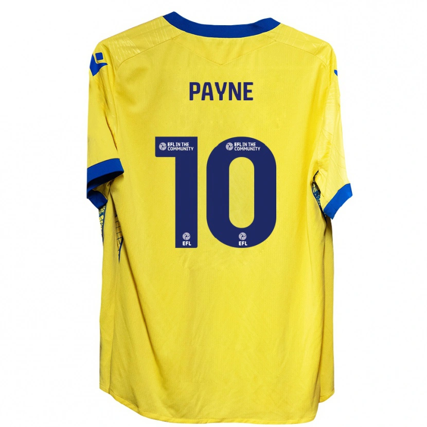Danxen Barn Jack Payne #10 Gul Blå Bortatröja Matchtröjor 2025/26 Tröjor T-Tröja