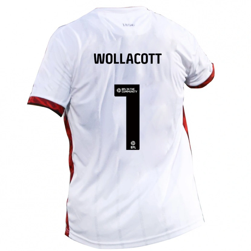 Danxen Barn Joe Wollacott #1 Vit Röd Svart Bortatröja Matchtröjor 2025/26 Tröjor T-Tröja