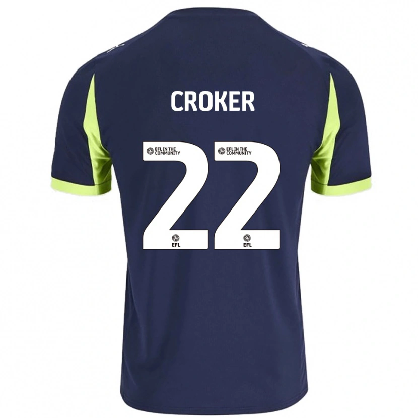 Danxen Barn Phil Croker #22 Marin Fluorescerande Grön Bortatröja Matchtröjor 2025/26 Tröjor T-Tröja