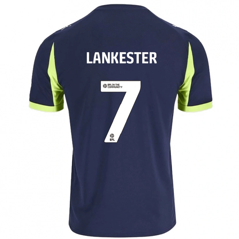 Danxen Barn Jack Lankester #7 Marin Fluorescerande Grön Bortatröja Matchtröjor 2025/26 Tröjor T-Tröja