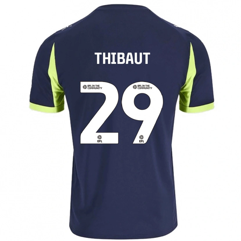Danxen Barn Adrien Thibaut #29 Marin Fluorescerande Grön Bortatröja Matchtröjor 2025/26 Tröjor T-Tröja