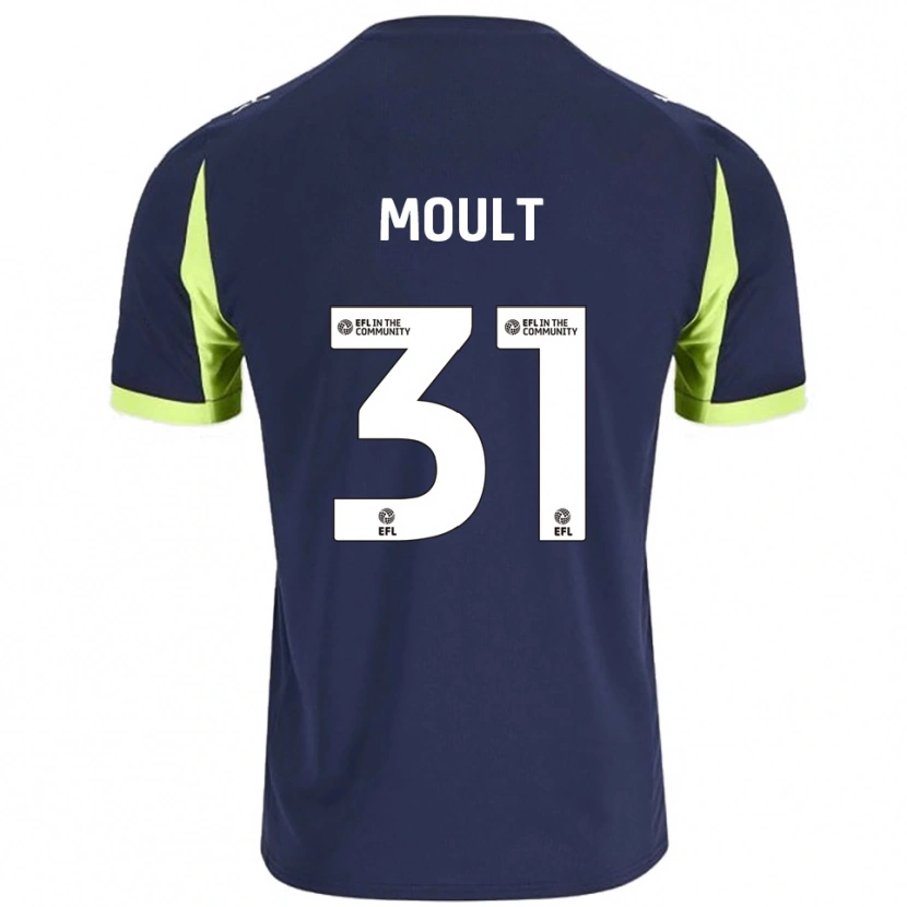 Danxen Barn Louis Moult #31 Marin Fluorescerande Grön Bortatröja Matchtröjor 2025/26 Tröjor T-Tröja