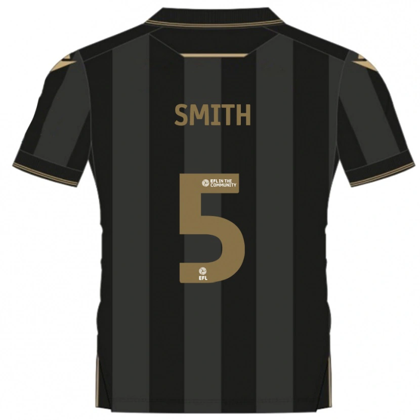 Danxen Barn Andy Smith #5 Svart Guld Bortatröja Matchtröjor 2025/26 Tröjor T-Tröja